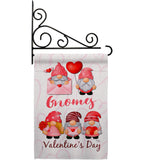 Valentine's Gnome Greeters - Valentines Spring Vertical Impressions Decorative Flags HG120034 Made In USA