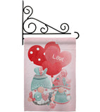 My Love Gnome - Valentines Spring Vertical Impressions Decorative Flags HG120047 Made In USA