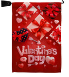 Valentine's Gifts - Valentines Spring Vertical Impressions Decorative Flags HG130307 Made In USA