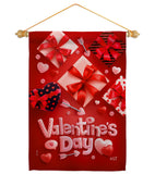 Valentine's Gifts - Valentines Spring Vertical Impressions Decorative Flags HG130307 Made In USA