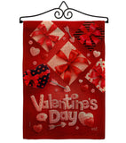 Valentine's Gifts - Valentines Spring Vertical Impressions Decorative Flags HG130307 Made In USA