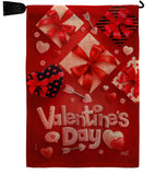 Valentine's Gifts - Valentines Spring Vertical Impressions Decorative Flags HG130307 Made In USA