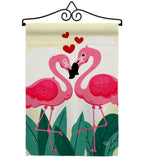 True Love Flamingo - Valentines Spring Vertical Impressions Decorative Flags HG190016 Made In USA