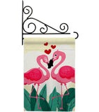 True Love Flamingo - Valentines Spring Vertical Impressions Decorative Flags HG190016 Made In USA