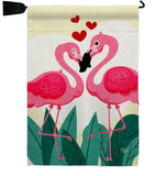 True Love Flamingo - Valentines Spring Vertical Impressions Decorative Flags HG190016 Made In USA