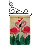 True Love Flamingo - Valentines Spring Vertical Impressions Decorative Flags HG190016 Made In USA