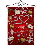 My Sweet Valentines - Valentines Spring Vertical Impressions Decorative Flags HG190056 Made In USA