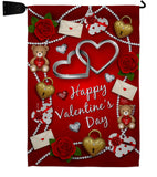 My Sweet Valentines - Valentines Spring Vertical Impressions Decorative Flags HG190056 Made In USA