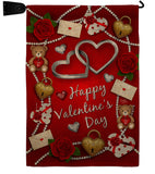 My Sweet Valentines - Valentines Spring Vertical Impressions Decorative Flags HG190056 Made In USA