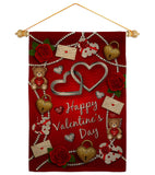 My Sweet Valentines - Valentines Spring Vertical Impressions Decorative Flags HG190056 Made In USA