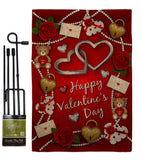 My Sweet Valentines - Valentines Spring Vertical Impressions Decorative Flags HG190056 Made In USA