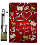 My Sweet Valentines - Valentines Spring Vertical Impressions Decorative Flags HG190056 Made In USA