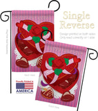 Chocolates - Valentines Spring Vertical Impressions Decorative Flags HG101044 Imported