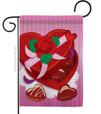 Chocolates - Valentines Spring Vertical Impressions Decorative Flags HG101044 Imported