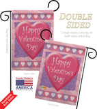 Valentine Heart - Valentines Spring Vertical Impressions Decorative Flags HG101047 Made In USA