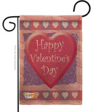 Valentine Heart - Valentines Spring Vertical Impressions Decorative Flags HG101047 Made In USA