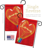 Love Light Bulb - Valentines Spring Vertical Impressions Decorative Flags HG101049 Made In USA