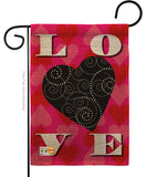 Love Heart - Valentines Spring Vertical Impressions Decorative Flags HG101050 Made In USA