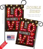 Lightful Valentine Love - Valentines Spring Vertical Impressions Decorative Flags HG101053 Made In USA