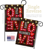 Lightful Valentine Love - Valentines Spring Vertical Impressions Decorative Flags HG101053 Made In USA