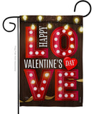 Lightful Valentine Love - Valentines Spring Vertical Impressions Decorative Flags HG101053 Made In USA