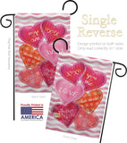 Love Together Forever - Valentines Spring Vertical Impressions Decorative Flags HG101055 Made In USA