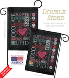 Valentine's Subway - Valentines Spring Vertical Impressions Decorative Flags HG101058 Made In USA