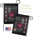 Valentine's Subway - Valentines Spring Vertical Impressions Decorative Flags HG101058 Made In USA