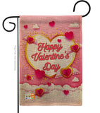 Flying Heart Valentine's - Valentines Spring Vertical Impressions Decorative Flags HG101060 Made In USA