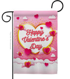 Flying Heart Valentine's - Valentines Spring Vertical Impressions Decorative Flags HG101060 Made In USA