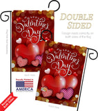 Beloved Valentine's Day - Valentines Spring Vertical Impressions Decorative Flags HG101062 Made In USA