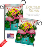 Flamingo Lover - Valentines Spring Vertical Impressions Decorative Flags HG101063 Made In USA