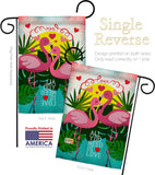 Flamingo Lover - Valentines Spring Vertical Impressions Decorative Flags HG101063 Made In USA