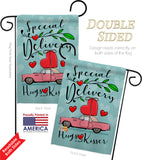 Special Delivery - Valentines Spring Vertical Impressions Decorative Flags HG101064 Made In USA