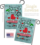 Special Delivery - Valentines Spring Vertical Impressions Decorative Flags HG101064 Made In USA