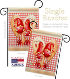 Gnome Love - Valentines Spring Vertical Impressions Decorative Flags HG101068 Made In USA