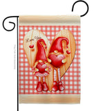 Gnome Love - Valentines Spring Vertical Impressions Decorative Flags HG101068 Made In USA