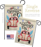 Gnome Delivery Love - Valentines Spring Vertical Impressions Decorative Flags HG101071 Made In USA