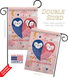 Owl Love - Valentines Spring Vertical Impressions Decorative Flags HG101073 Made In USA