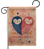 Owl Love - Valentines Spring Vertical Impressions Decorative Flags HG101073 Made In USA