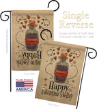 Posion Of Love - Valentines Spring Vertical Impressions Decorative Flags HG137121 Made In USA
