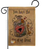 Key Of My Heart - Valentines Spring Vertical Impressions Decorative Flags HG137122 Made In USA