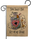 Key Of My Heart - Valentines Spring Vertical Impressions Decorative Flags HG137122 Made In USA