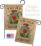 Be My Valentine - Valentines Spring Vertical Impressions Decorative Flags HG137123 Made In USA