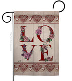 Classic Valentine Love - Valentines Spring Vertical Impressions Decorative Flags HG137144 Made In USA