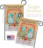 Better Together - Valentines Spring Vertical Impressions Decorative Flags HG137146 Made In USA