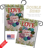 Succa for Love - Valentines Spring Vertical Impressions Decorative Flags HG137147 Made In USA