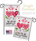 Feliz día del amor - Valentines Spring Vertical Impressions Decorative Flags HG137383 Made In USA
