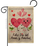 Feliz día del amor - Valentines Spring Vertical Impressions Decorative Flags HG137383 Made In USA