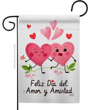 Feliz día del amor - Valentines Spring Vertical Impressions Decorative Flags HG137383 Made In USA